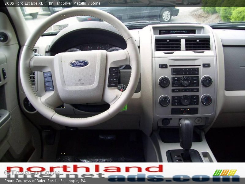 Brilliant Silver Metallic / Stone 2009 Ford Escape XLT