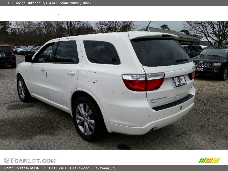 Stone White / Black 2012 Dodge Durango R/T AWD