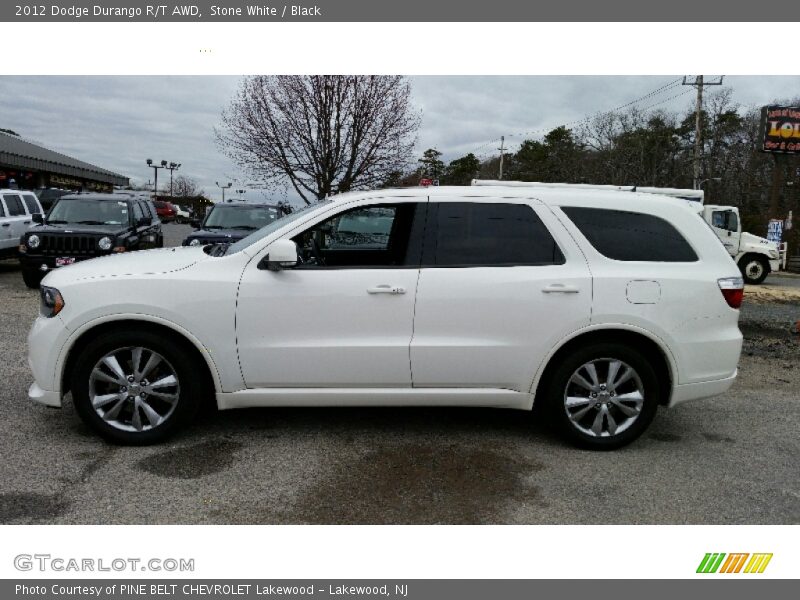 Stone White / Black 2012 Dodge Durango R/T AWD