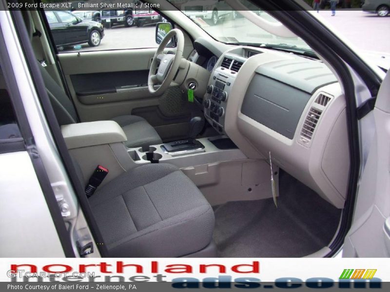 Brilliant Silver Metallic / Stone 2009 Ford Escape XLT
