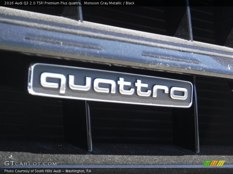 Monsoon Gray Metallic / Black 2016 Audi Q3 2.0 TSFI Premium Plus quattro