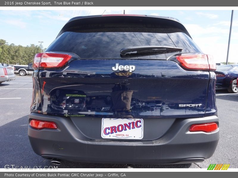True Blue Pearl / Black 2016 Jeep Cherokee Sport