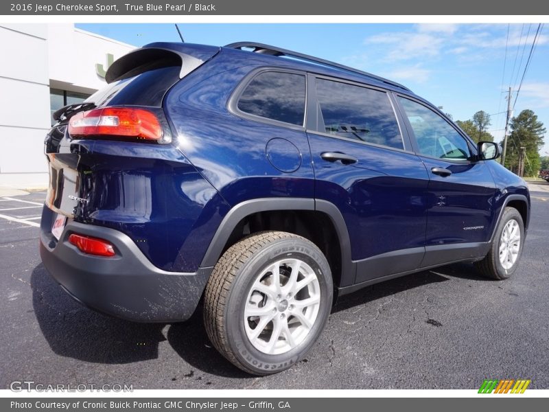 True Blue Pearl / Black 2016 Jeep Cherokee Sport