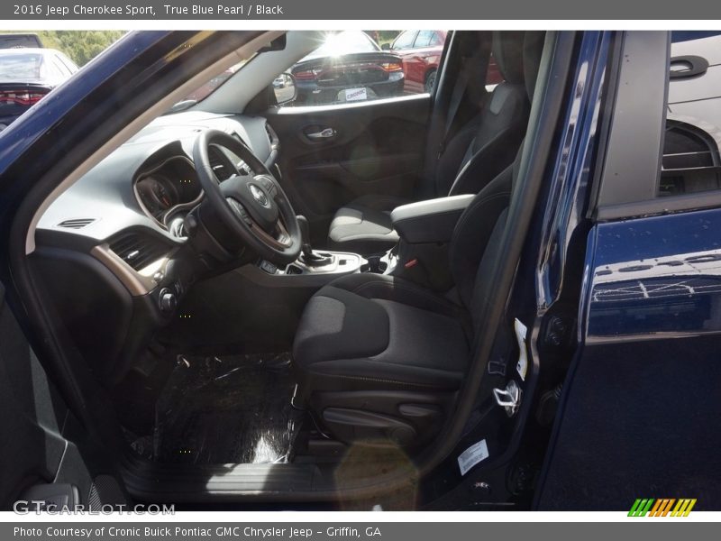 True Blue Pearl / Black 2016 Jeep Cherokee Sport