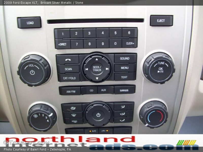 Brilliant Silver Metallic / Stone 2009 Ford Escape XLT
