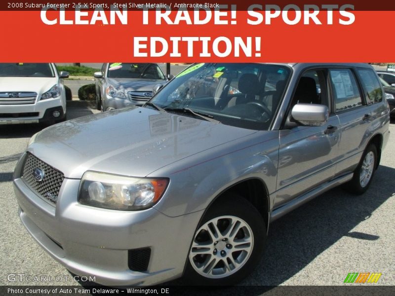 Steel Silver Metallic / Anthracite Black 2008 Subaru Forester 2.5 X Sports