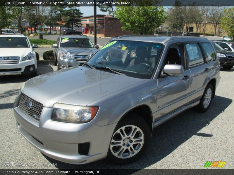 Steel Silver Metallic / Anthracite Black 2008 Subaru Forester 2.5 X Sports
