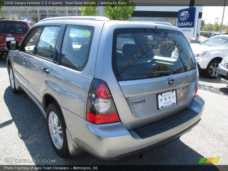 Steel Silver Metallic / Anthracite Black 2008 Subaru Forester 2.5 X Sports