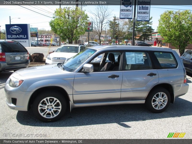 Steel Silver Metallic / Anthracite Black 2008 Subaru Forester 2.5 X Sports
