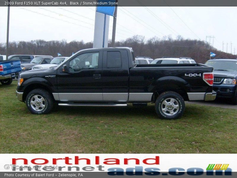 Black / Stone/Medium Stone 2009 Ford F150 XLT SuperCab 4x4