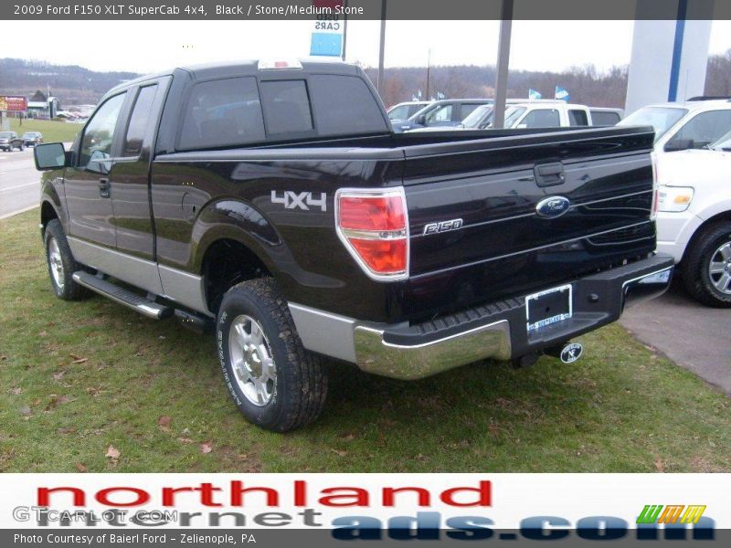 Black / Stone/Medium Stone 2009 Ford F150 XLT SuperCab 4x4