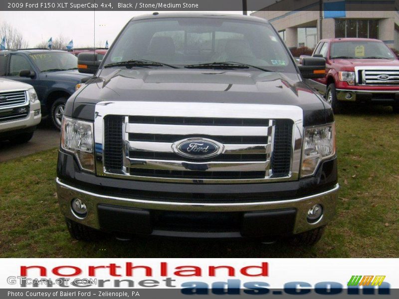 Black / Stone/Medium Stone 2009 Ford F150 XLT SuperCab 4x4