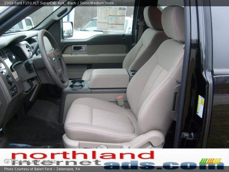 Black / Stone/Medium Stone 2009 Ford F150 XLT SuperCab 4x4