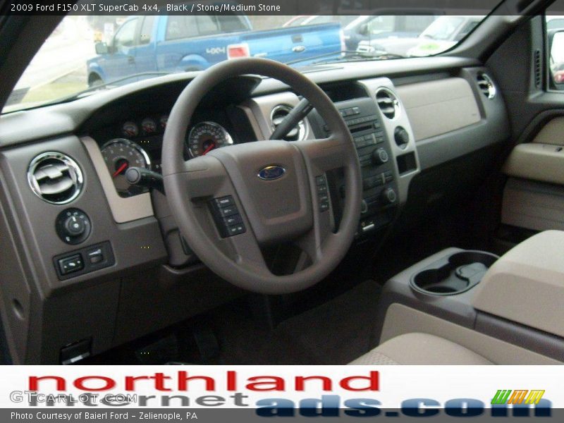 Black / Stone/Medium Stone 2009 Ford F150 XLT SuperCab 4x4