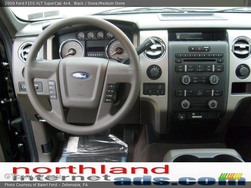 Black / Stone/Medium Stone 2009 Ford F150 XLT SuperCab 4x4