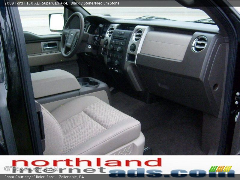 Black / Stone/Medium Stone 2009 Ford F150 XLT SuperCab 4x4