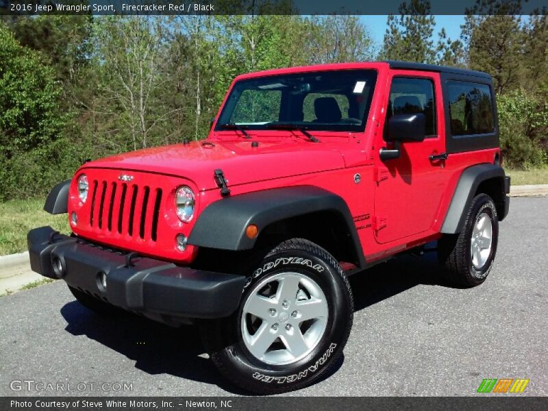 Firecracker Red / Black 2016 Jeep Wrangler Sport