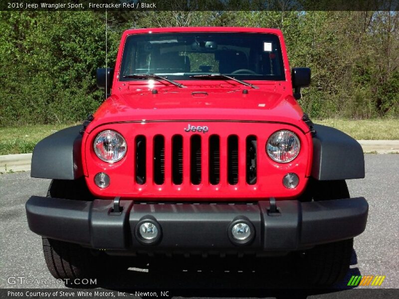 Firecracker Red / Black 2016 Jeep Wrangler Sport