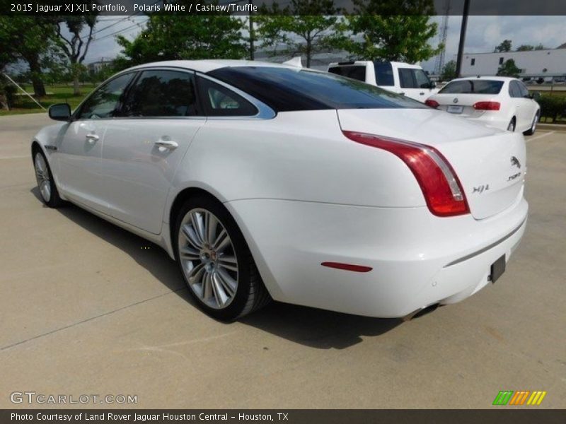 Polaris White / Cashew/Truffle 2015 Jaguar XJ XJL Portfolio