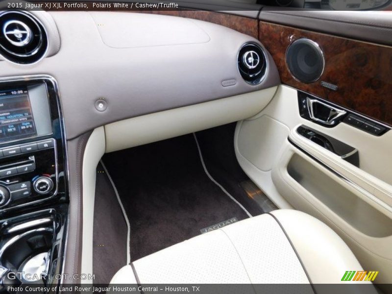 Polaris White / Cashew/Truffle 2015 Jaguar XJ XJL Portfolio