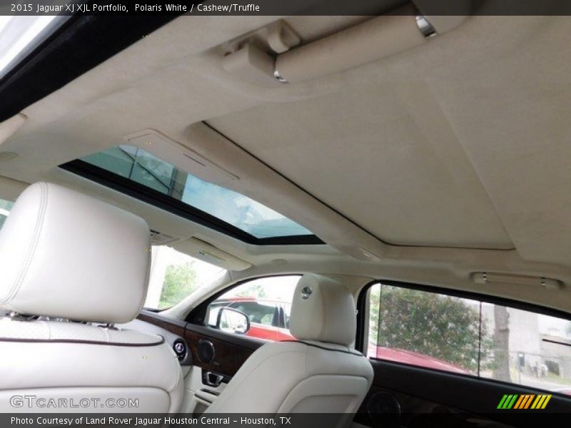 Polaris White / Cashew/Truffle 2015 Jaguar XJ XJL Portfolio