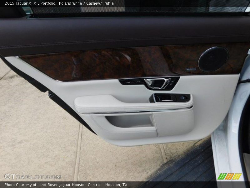 Polaris White / Cashew/Truffle 2015 Jaguar XJ XJL Portfolio