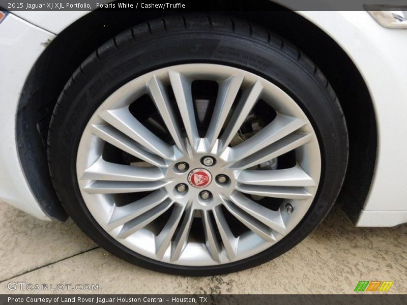 Polaris White / Cashew/Truffle 2015 Jaguar XJ XJL Portfolio