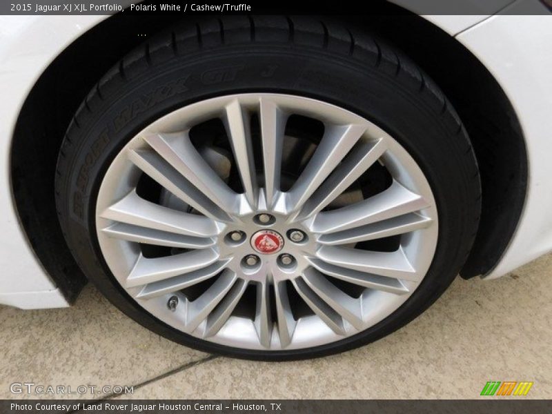 Polaris White / Cashew/Truffle 2015 Jaguar XJ XJL Portfolio