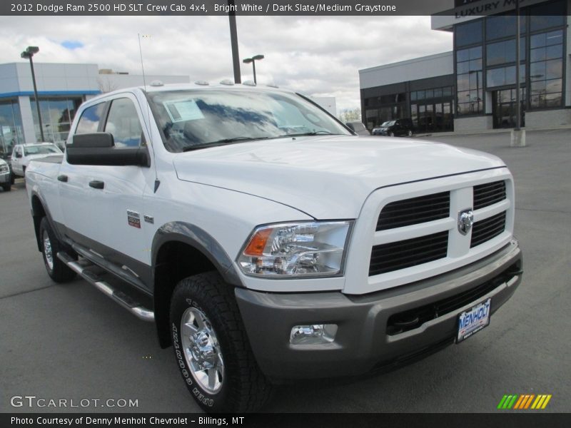 Bright White / Dark Slate/Medium Graystone 2012 Dodge Ram 2500 HD SLT Crew Cab 4x4