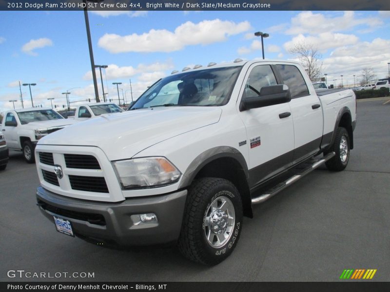 Bright White / Dark Slate/Medium Graystone 2012 Dodge Ram 2500 HD SLT Crew Cab 4x4