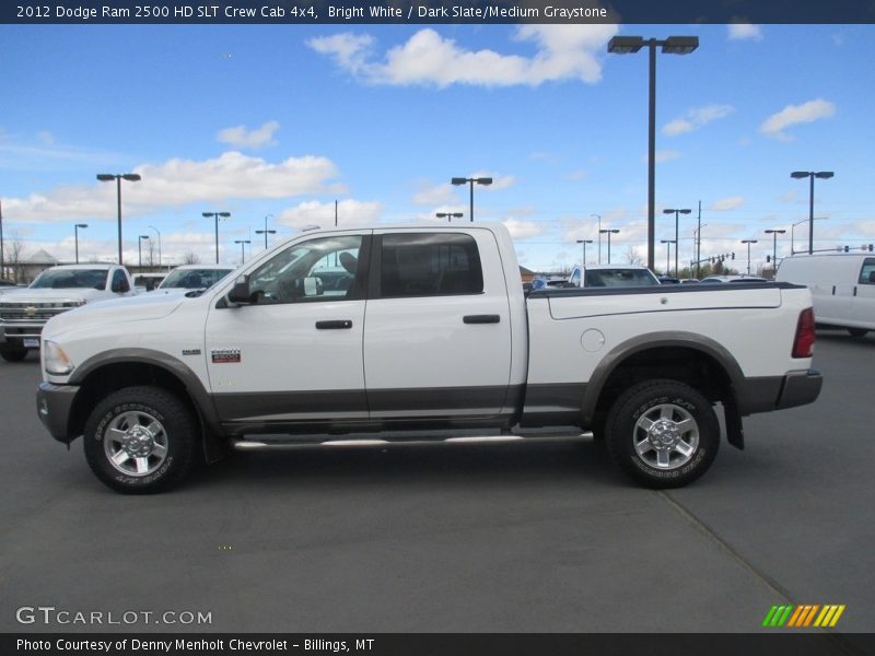 Bright White / Dark Slate/Medium Graystone 2012 Dodge Ram 2500 HD SLT Crew Cab 4x4