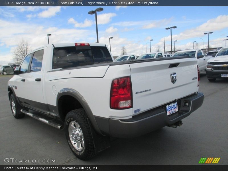 Bright White / Dark Slate/Medium Graystone 2012 Dodge Ram 2500 HD SLT Crew Cab 4x4