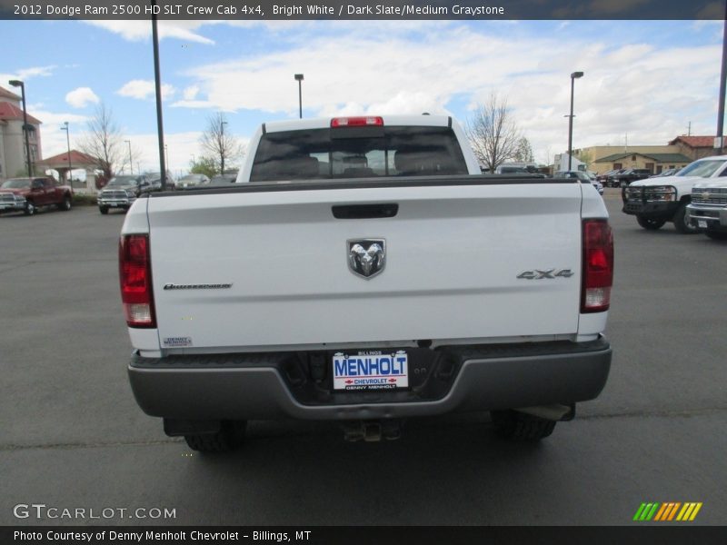 Bright White / Dark Slate/Medium Graystone 2012 Dodge Ram 2500 HD SLT Crew Cab 4x4