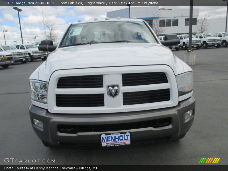 Bright White / Dark Slate/Medium Graystone 2012 Dodge Ram 2500 HD SLT Crew Cab 4x4
