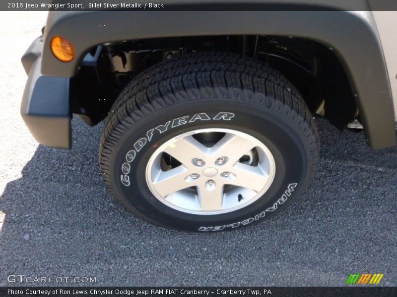 Billet Silver Metallic / Black 2016 Jeep Wrangler Sport
