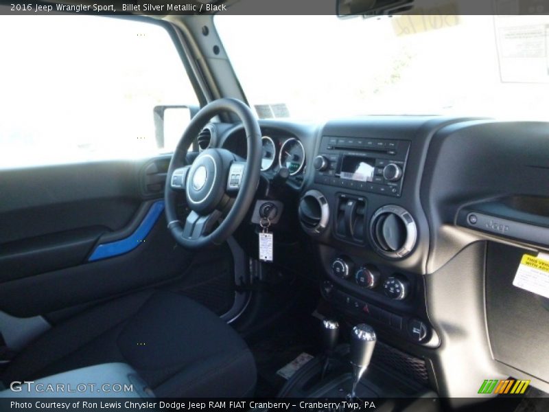 Billet Silver Metallic / Black 2016 Jeep Wrangler Sport