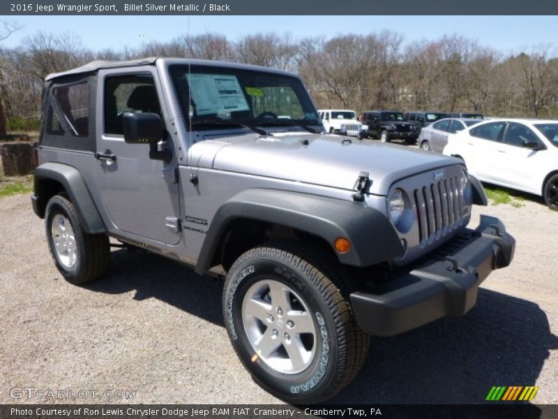 Billet Silver Metallic / Black 2016 Jeep Wrangler Sport