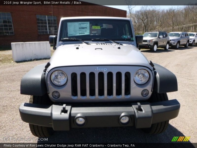 Billet Silver Metallic / Black 2016 Jeep Wrangler Sport