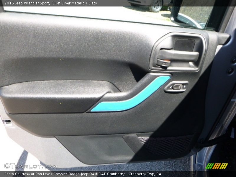 Billet Silver Metallic / Black 2016 Jeep Wrangler Sport