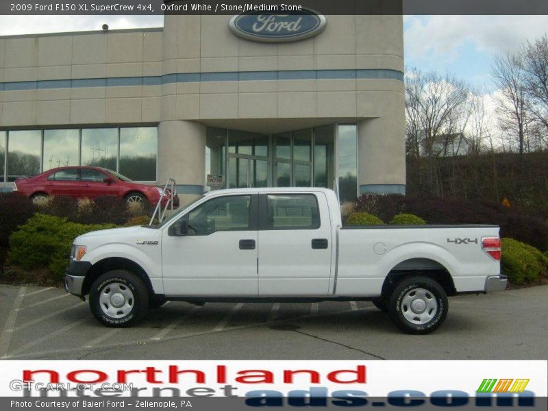 Oxford White / Stone/Medium Stone 2009 Ford F150 XL SuperCrew 4x4