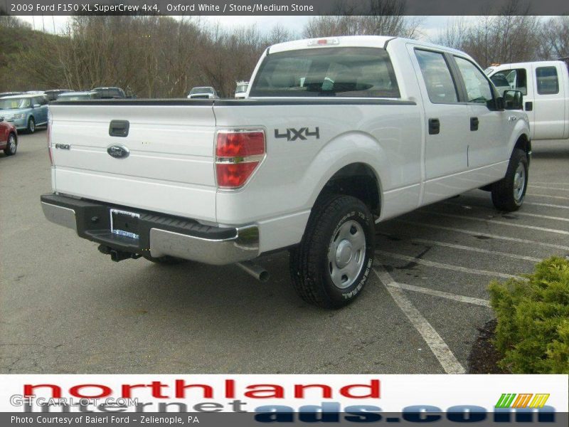 Oxford White / Stone/Medium Stone 2009 Ford F150 XL SuperCrew 4x4