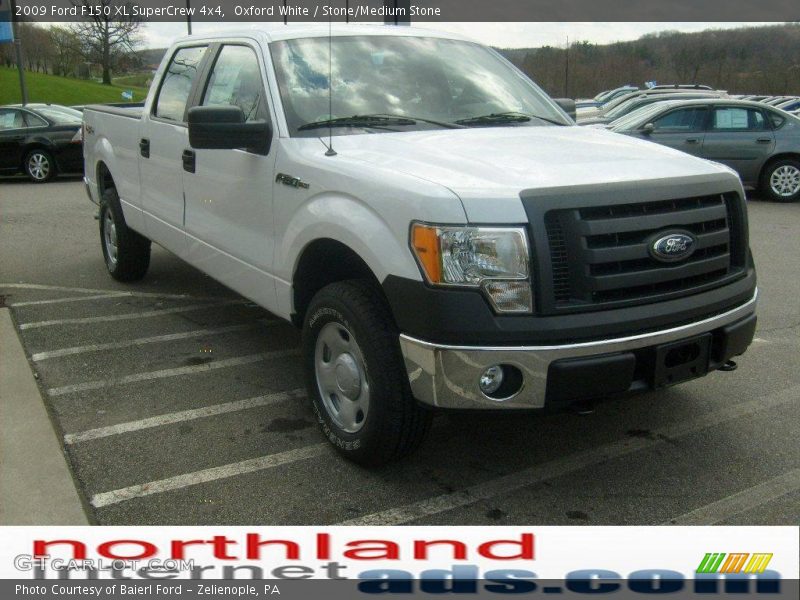 Oxford White / Stone/Medium Stone 2009 Ford F150 XL SuperCrew 4x4