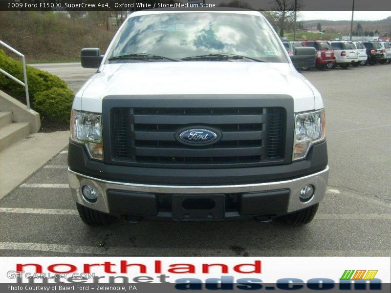 Oxford White / Stone/Medium Stone 2009 Ford F150 XL SuperCrew 4x4