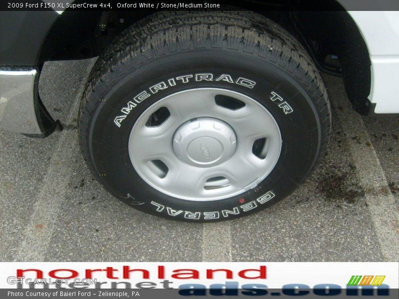 Oxford White / Stone/Medium Stone 2009 Ford F150 XL SuperCrew 4x4