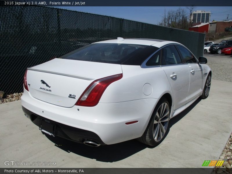 Polaris White / Jet/Jet 2016 Jaguar XJ 3.0 AWD