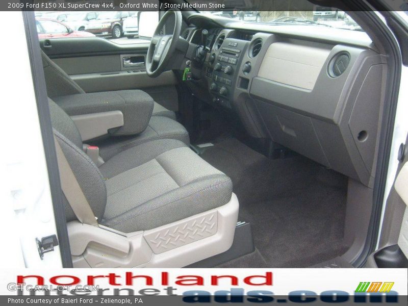 Oxford White / Stone/Medium Stone 2009 Ford F150 XL SuperCrew 4x4