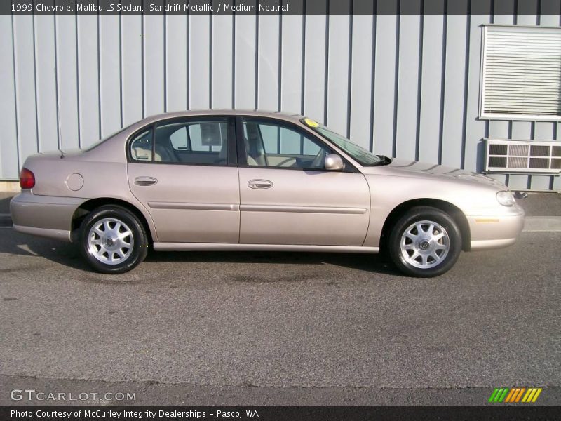 Sandrift Metallic / Medium Neutral 1999 Chevrolet Malibu LS Sedan