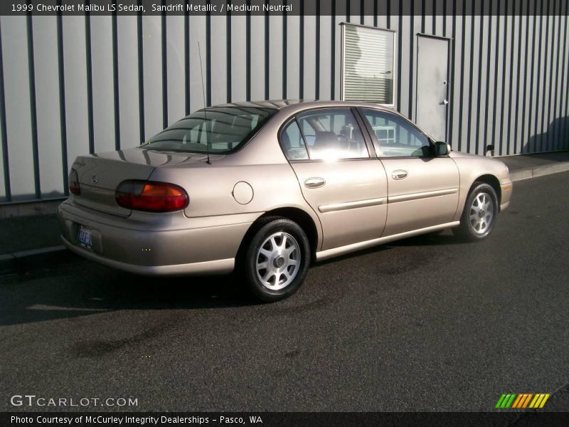 Sandrift Metallic / Medium Neutral 1999 Chevrolet Malibu LS Sedan