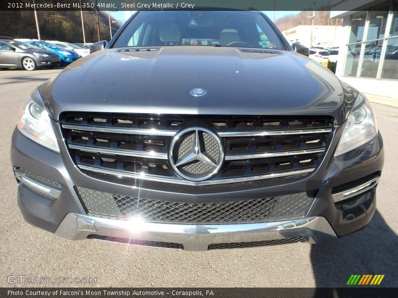 Steel Grey Metallic / Grey 2012 Mercedes-Benz ML 350 4Matic
