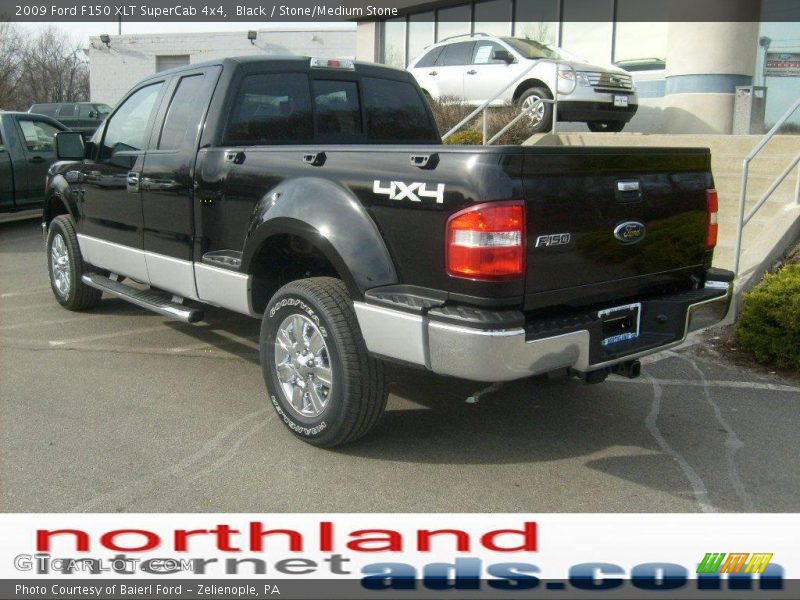 Black / Stone/Medium Stone 2009 Ford F150 XLT SuperCab 4x4